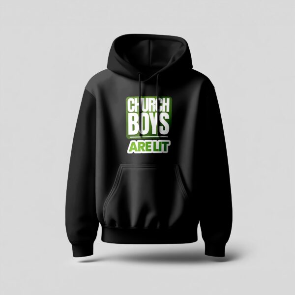 Church Boys Are Lit - Hoodie - Image 2